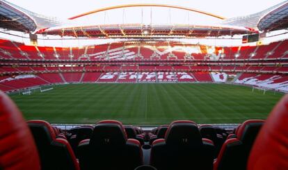 Vista del estadio Da Luz de Lisboa.