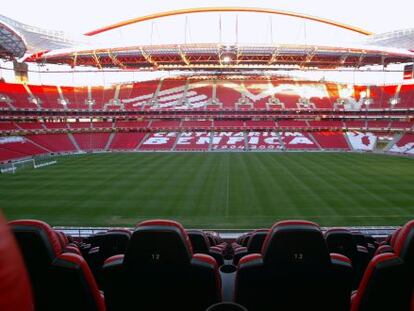 Vista del estadio Da Luz de Lisboa.