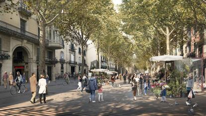 Les obres de la Rambla trigaran sis anys.