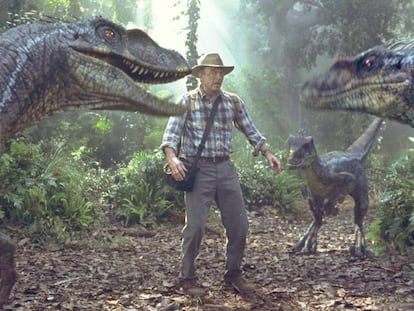 Sam Neill a 'Jurassic Park'.