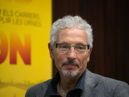 El jutge Santiago Vidal, en un acte sobre el 9-N a Barcelona.