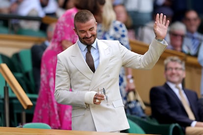 David Beckham palco real de Wimbledon
