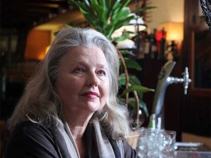 Hanna Schygulla, el miércoles en el restaurante.