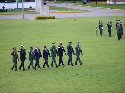 Ceremonia de presentación de la nueva Cúpula Militar, en Bogotá, el 20 de agosto de 2022.