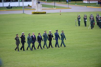 Ceremonia de presentación de la nueva Cúpula Militar, en Bogotá, el 20 de agosto de 2022.