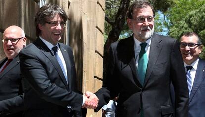 Carles Puigdemont y MAriano Rajoy