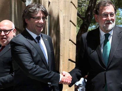 Carles Puigdemont y MAriano Rajoy