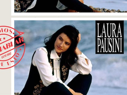 Así apareció Laura Pausini en su primer disco.