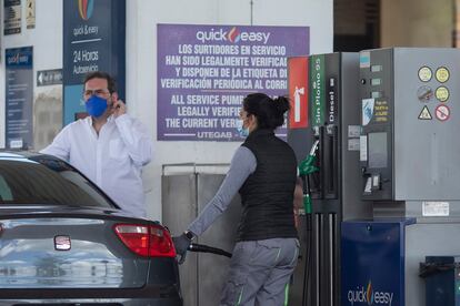 Una estación de servicio en Sevilla, el pasado miércoles.