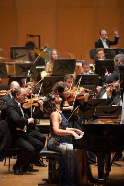 Kathia Buniatishvili, durante el concierto.