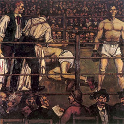 &#39;El boxeador&#39; (1926), leo de Jos Gutirrez Solana, de la coleccin del Banco Urquijo.