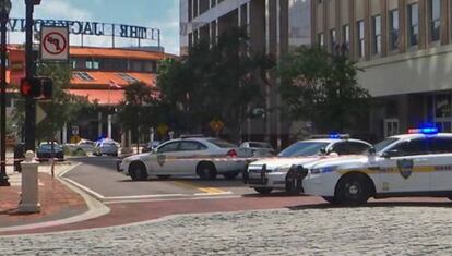 Coches de policía en Jacksonville, en Florida. 