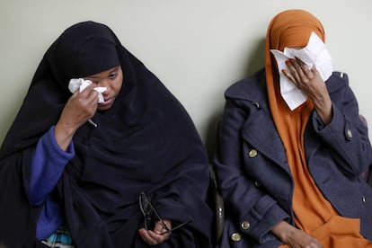 Dos mujeres somal&iacute;es, en un centro de refigiados de Ohio el pasado marzo. 