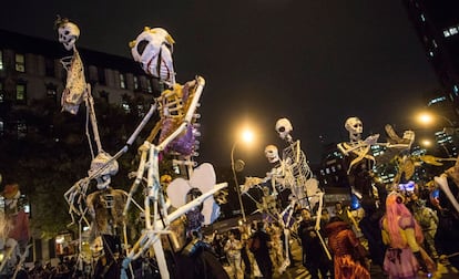 Cabalgata de Halloween en Nueva York. 