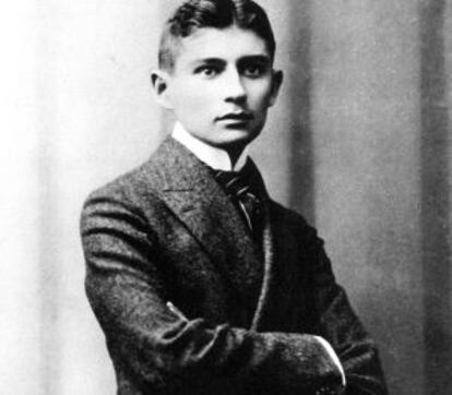 El escritor checo Franz Kafka, a los 23 años.