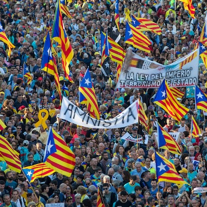 2019/10/26 Manifestacion independentista en protesta por la sentencia del Tribunal Supremo sobre los políticos indpendentistas presos