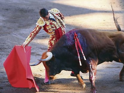 El torero José María Manzanares, en Bilbao.