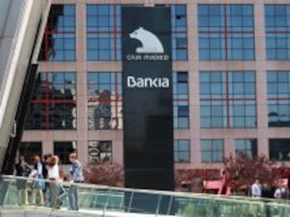 Imagen de la sede de Bankia, en Madrid.