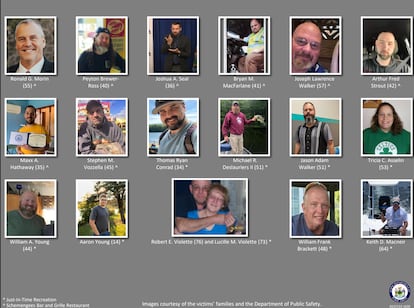 Names and photos of the 18 victims of the shooting in a slideshow provided by authorities in Lewiston, Maine.