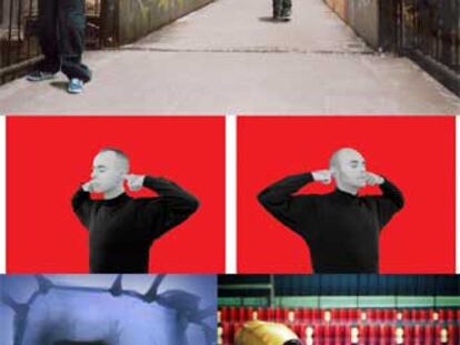Fotomontaje de varias obras exhibidas en 'Artesto'.