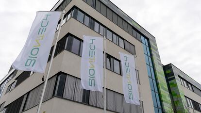 Sede de la empresa alemana BioNTech en Maguncia, al oeste de Alemania.