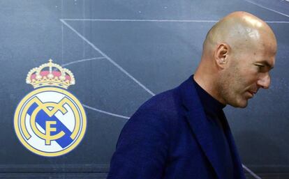 Zinedine Zidane el 31 de mayo, después de anunciar su decisión de no seguir como entrenador del Real Madrid.
