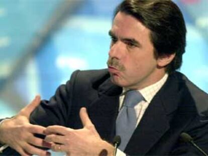 José María Aznar, durante el discurso de cierre de la Convención del PP.