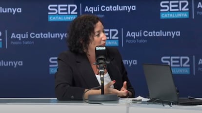 Alicia Romero, consejera de Economa, este lunes en una entrevista en Ser Catalunya.