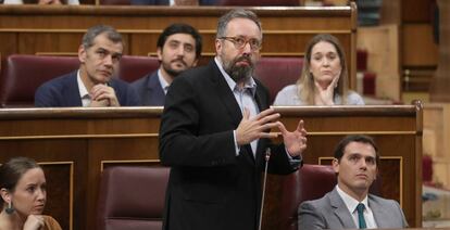 Juan Carlos Girauta interviene en el Congreso.
