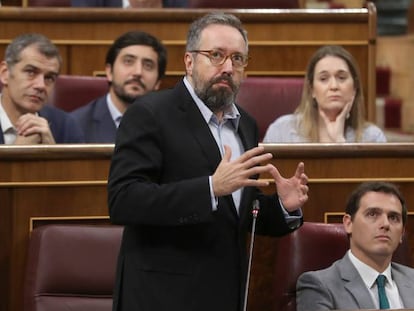 Juan Carlos Girauta interviene en el Congreso. 