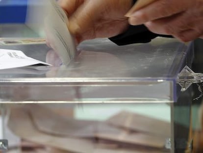 Urna de votaciones a elecciones municipales. 