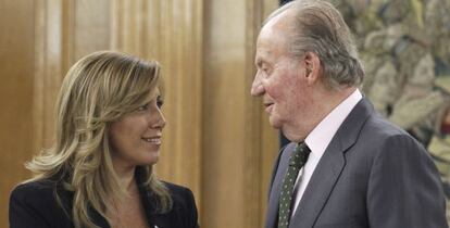 Susana Díaz y el Rey.