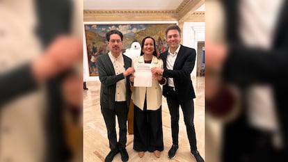 Iván Cepeda, Carolina Corcho y Daniel Quintero