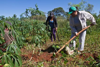 Mujeres campesinas en Paraguay.