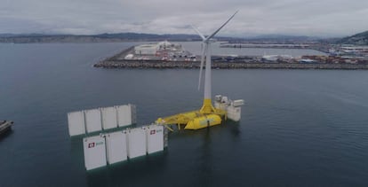 Turbina flotante de Saitec.