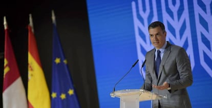 El presidente del Gobierno, Pedro Sánchez, presenta el PERTE agroalimentario en Fenavin.