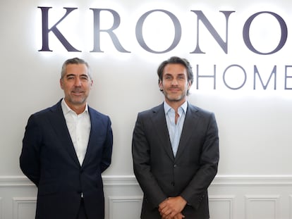 Rui Meneses, consejero delegado de la promotora Kronos Homes (izquierda), y Saïd Hejal, fundador y consejero delegado de Kronos Real Estate.