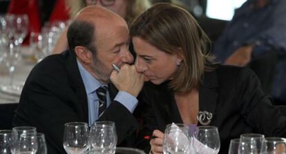 Alfredo Pérez Rubalcaba y Carme Chacón. EFE/Archivo