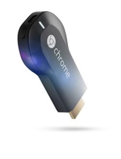 El Chromecast une el televisor con el móvil.