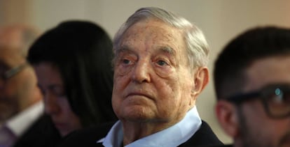 George Soros, fundador de la Fundación Open Society, el martes en París en la reunión anual del European Council On Foreign Relations. 