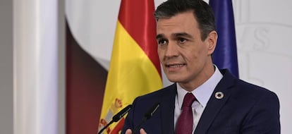 El presidente del Gobierno, Pedro Sánchez