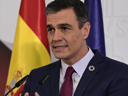 El presidente del Gobierno, Pedro Sánchez