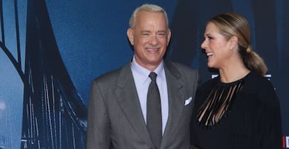 Tom Hanks, con su esposa Rita Willson.