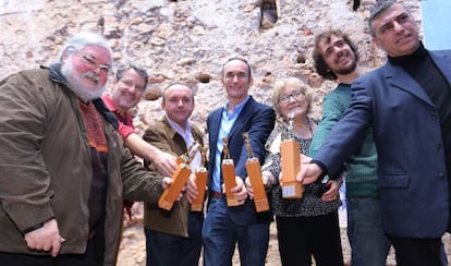 Ricardo Almenar, Francesc Puigpelat, Robert Cortell, Llu&iacute;s Miret,Isabel-Clara Sim&oacute;, Joan Yago y Antonio Rial.  