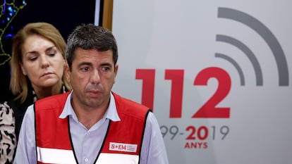El presidente de la Generalitat, Carlos Mazón, y la vicepresidente Susana Camarero, en Valencia, el pasado 30 de octubre.
