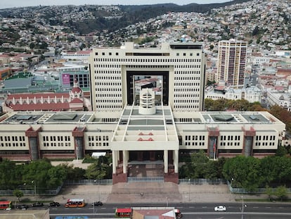 El edificio del Congreso Nacional de Chile, en Valparaíso.