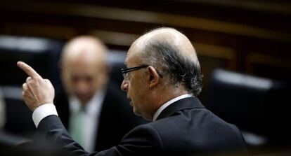 Crist&oacute;bal Montoro, durante un pleno en el Congreso.