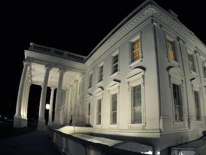 La Casa Blanca el día de las elecciones.