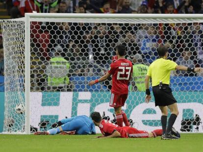 Diego Costa, tras el marca el gol de España