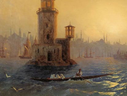 Una de las obras expuestas en la muestra de Iván Aivazovski.